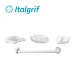 KIT DE ACCESORIOS DE LOZA BLANCO - ITALGRIF