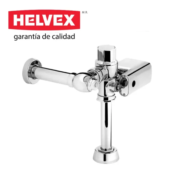 FLUXOMETRO DE SENSOR ELECTRONICO DE BATERIAS PARA TAZA FLUX, SPUD DE 38 MM, 4.8 LPD - HELVEX