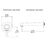 LLAVE ECONOMIZADORA A PARED - HELVEX - Imagen 2