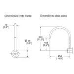 LLAVE ELECTRONICA DE SENSOR A CORRIENTE A PARED - HELVEX - Imagen 2