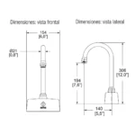 LLAVE ELECTRONICA AL MUEBLE DE SENSOR A CORRIENTE OMEGA - HELVEX - Imagen 2