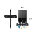 RAPIDUCHA NEGRA ICONIC CON SALIDA ESPAÑOLA 5500W - ROTOPLAS - Imagen 2