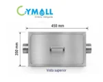 TRAMPA DE GRASA DE ACERO INOXIDABLE 8Kg. - CYMOLL - Imagen 2