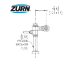 FLUXÓMETRO PALANCA METROFLUSH (PISTON) PARA INODORO - ZURN - Imagen 2