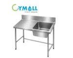 LAVADERO 1 POZA C/ ESCURRIDOR CON PATAS L-15 - CYMOLL