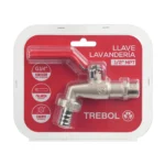 LLAVE LAVANDERÍA LLAVE 1/2” CONEXIÓN 3/4” - TREBOL - Imagen 2