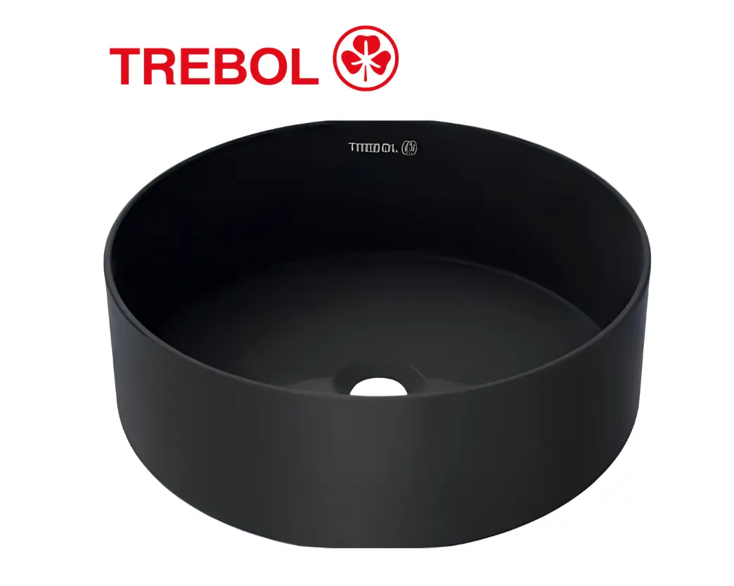 PLANTILLAS DE IMAGENES DE WEB (1) BOWL VICENZA NEGRO MATE - TREBOL - Imagen 1