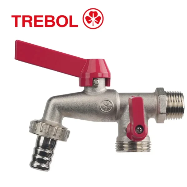 LLAVE LAVANDERÍA LLAVE 1/2” CONEXIÓN DOBLE 3/4” - TREBOL