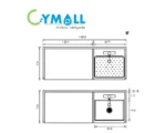 BAÑO DE ARTESA 180 - CYMOLL - Imagen 2