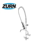 GRÍFERIA PARA LAVADERO DE SERVICIO AL MUEBLE CON YUGO MEZCLADOR Y MANGUERA FLEXIBLE CROMADA - ZURN
