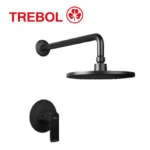 MEZCLADORA MONOCOMANDO PARA DUCHA LÍNEA CAMBRIA NOIR - TREBOL